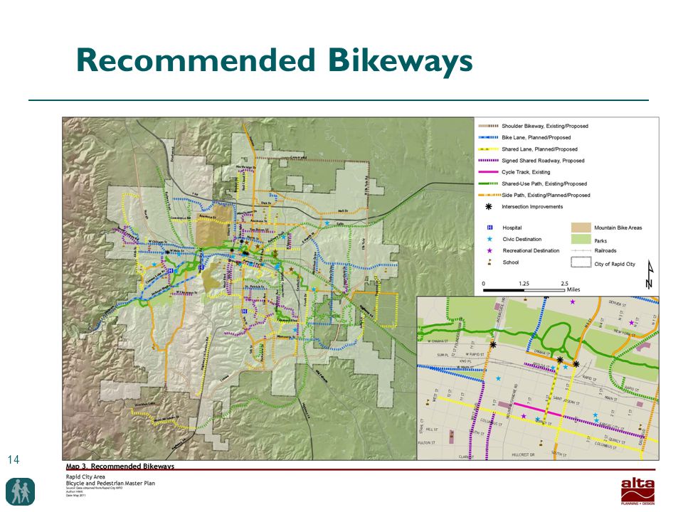 14 Recommended Bikeways