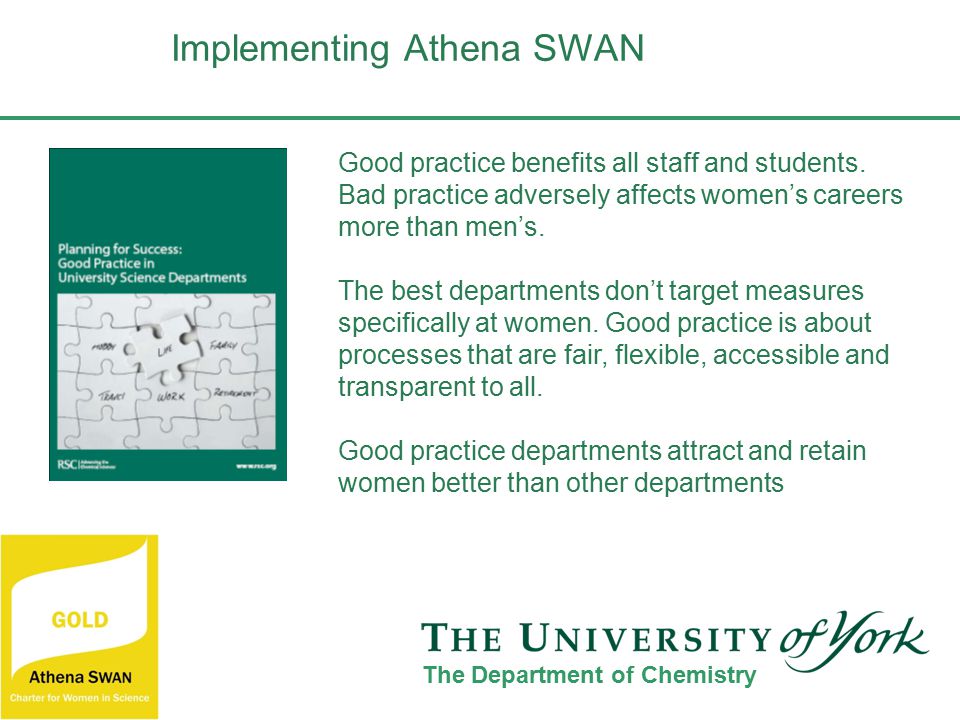 Good practice benefits all staff and students.