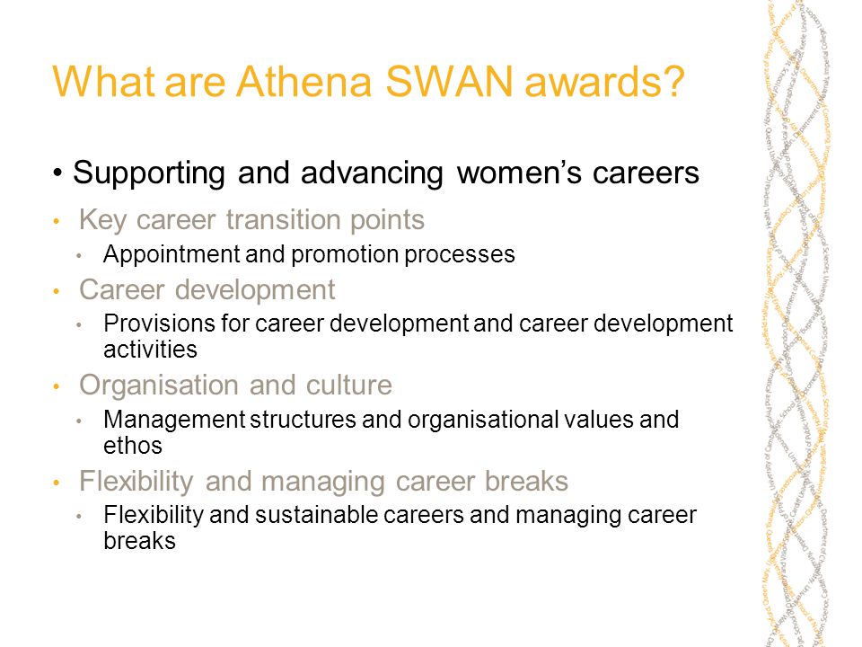 What are Athena SWAN awards.