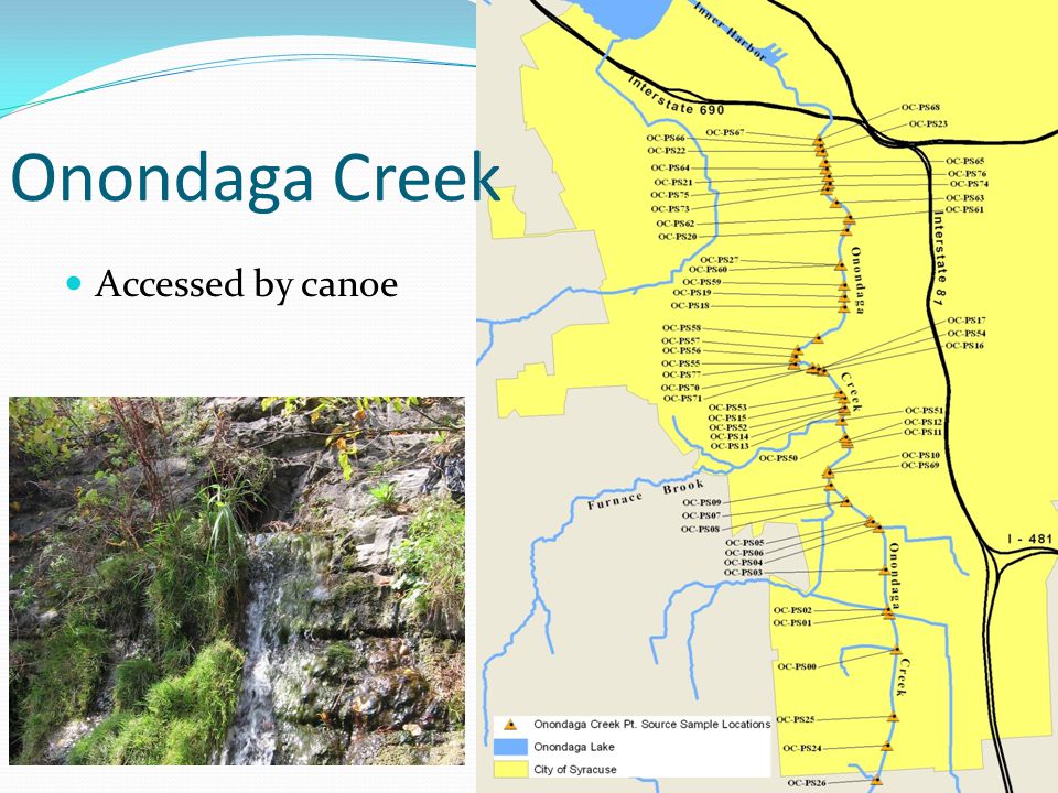 Onondaga Creek Accessed by canoe