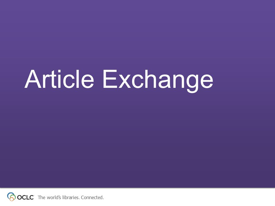 Article Exchange