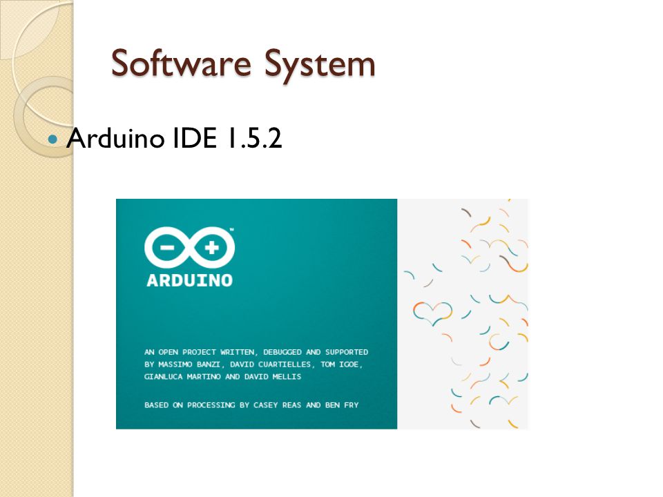 Software System Arduino IDE 1.5.2