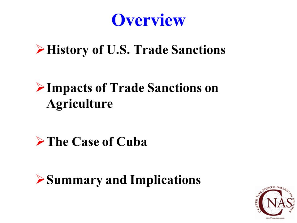 Overview  History of U.S.
