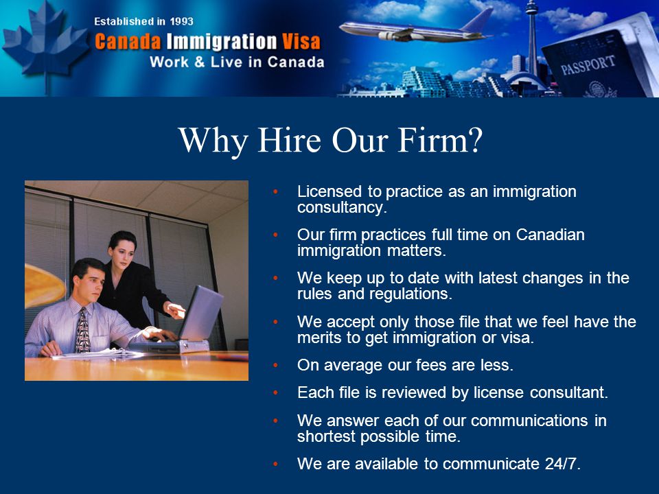 Licensed to practice as an immigration consultancy.