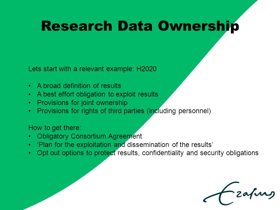 Research Data Ownership Rotterdam Science Tower December 2nd 2014 Rob Posthumus Erasmus Centre For Valorisation Ppt Download