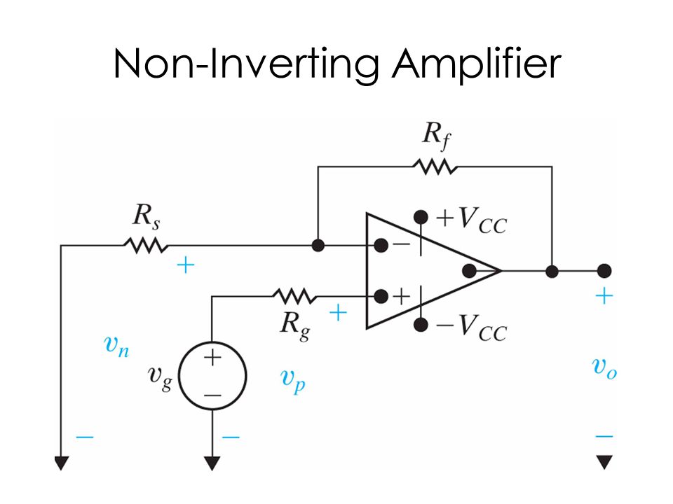 non investing operational amplifier pptx