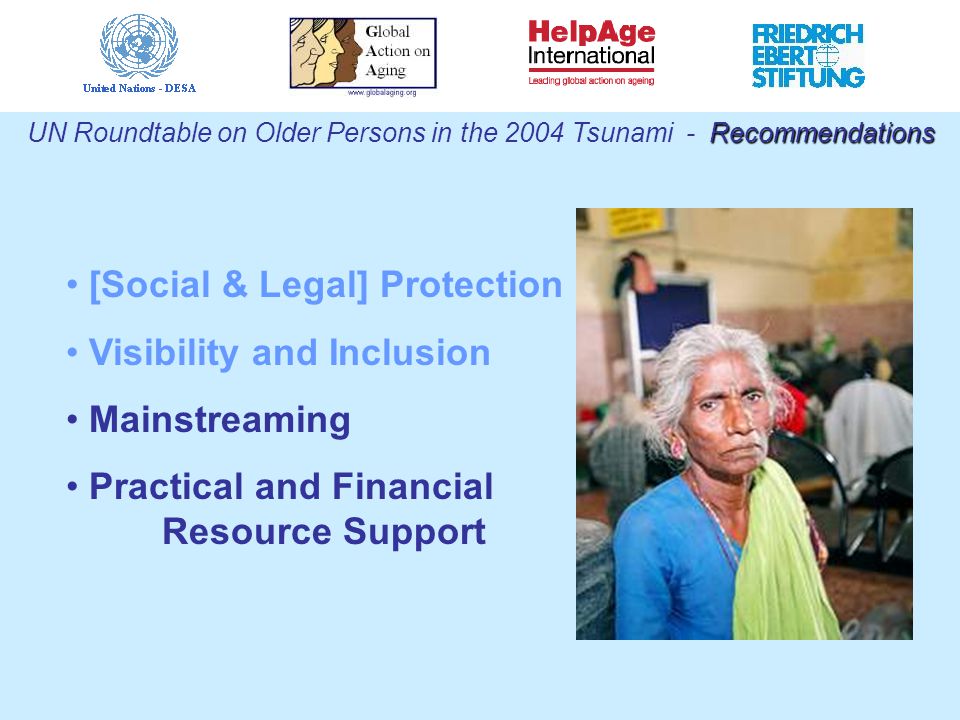 [Social & Legal] Protection Visibility and Inclusion Mainstreaming Practical and Financial Resource Support