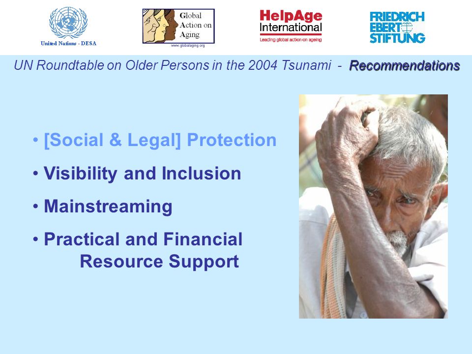 [Social & Legal] Protection Visibility and Inclusion Mainstreaming Practical and Financial Resource Support