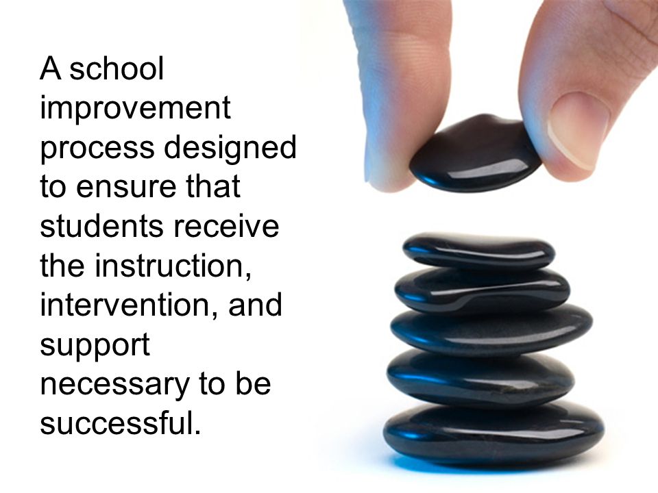 A school improvement process designed to ensure that students receive the instruction, intervention, and support necessary to be successful.