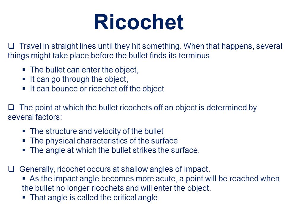 Ricochet meaning