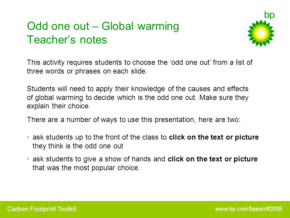 global warming notes for students