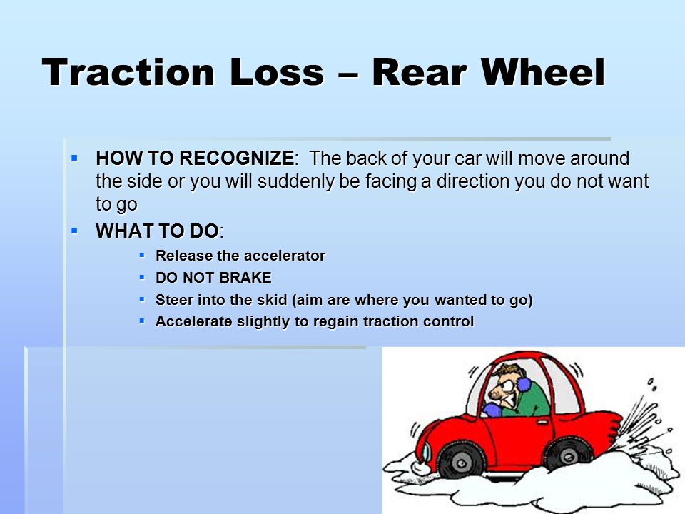 module 7 adverse driving conditions collision avoidance seatbelts steer into the skid