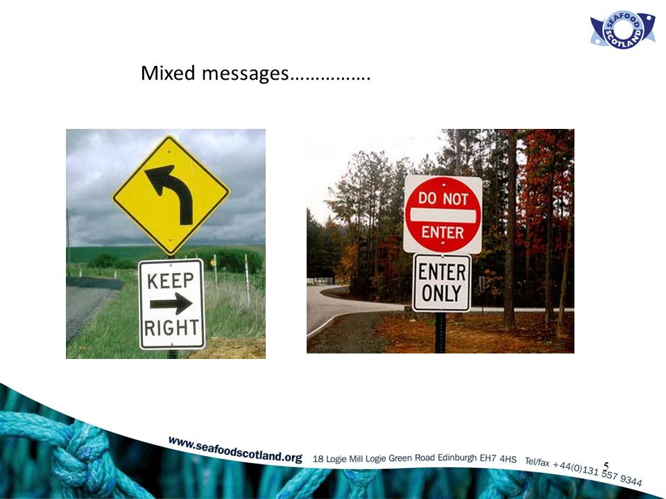 5 Mixed messages…………….