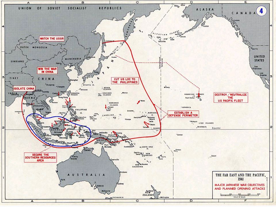 Японская империя карта 1942