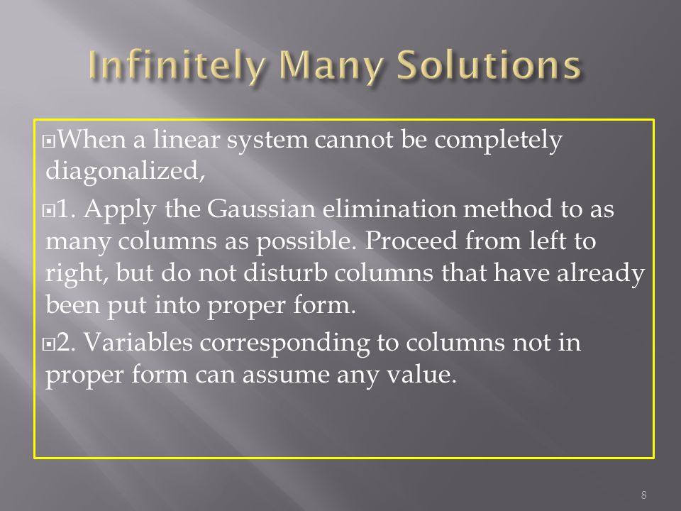  When a linear system cannot be completely diagonalized,  1.
