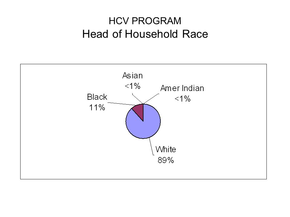 HCV PROGRAM Head of Household Race