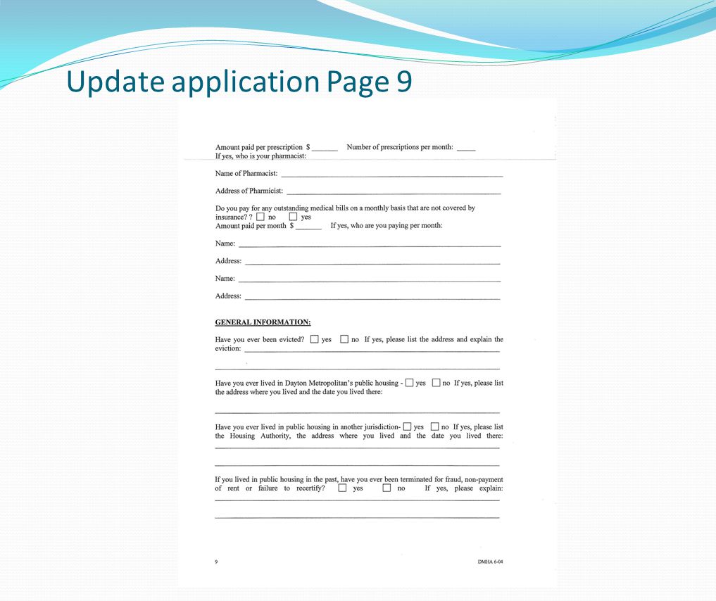 Update application Page 9