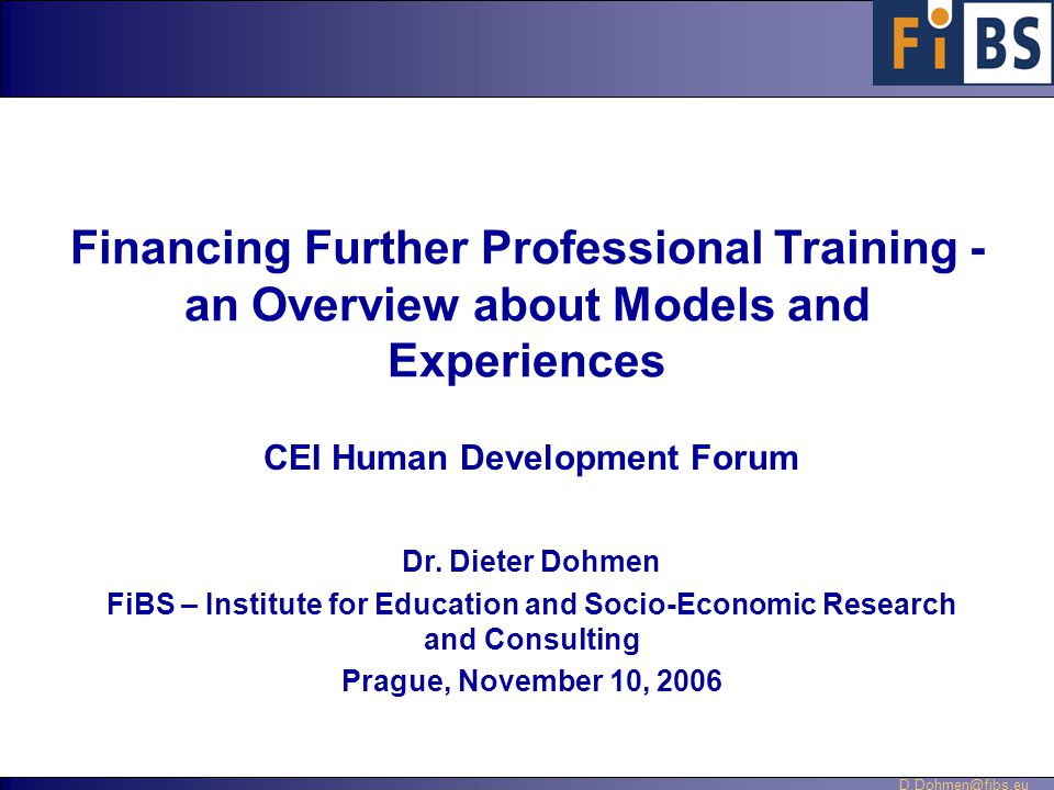 CEI Human Development Forum Dr.