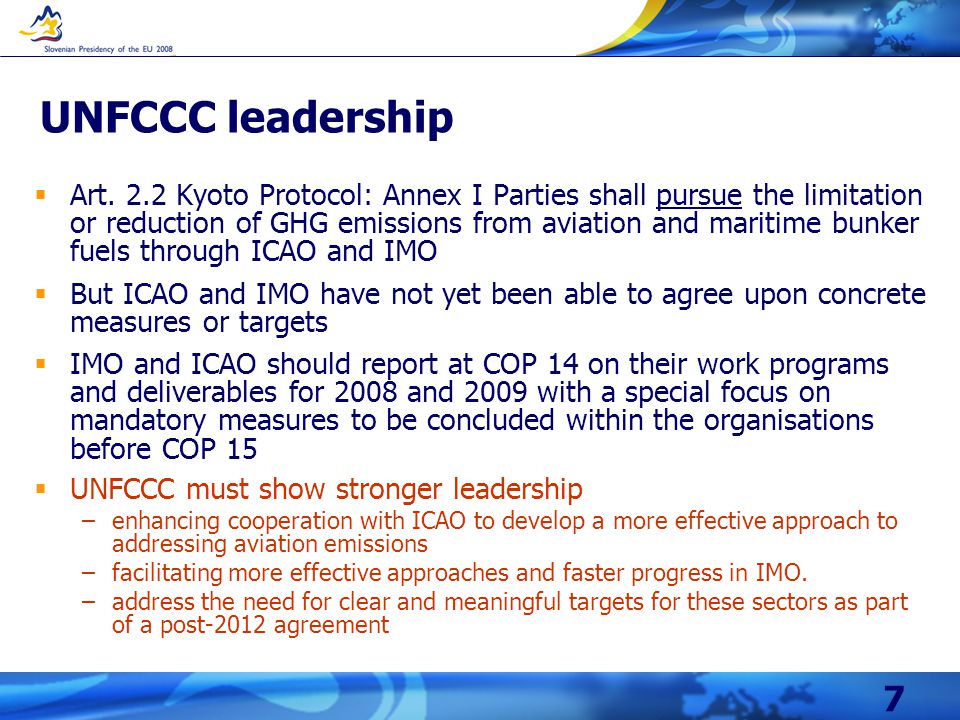 7 UNFCCC leadership  Art.