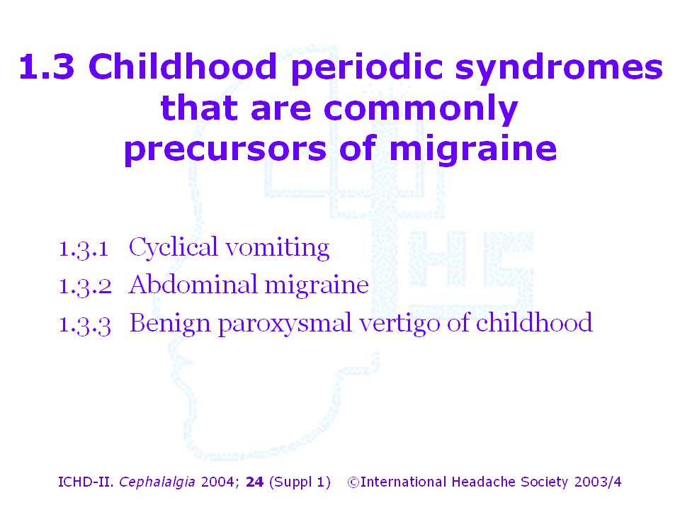 Part 1 The Primary Headaches 1 Migraine 1 Migraine Reclassification Ppt Download