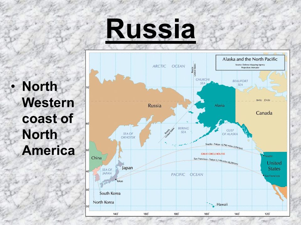 Russia North Western coast of North America