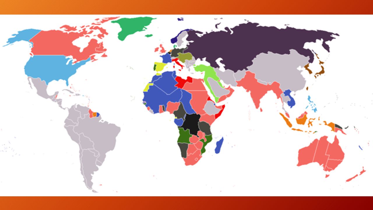 Крупные колониальные страны. Колониальные империи 19 века.