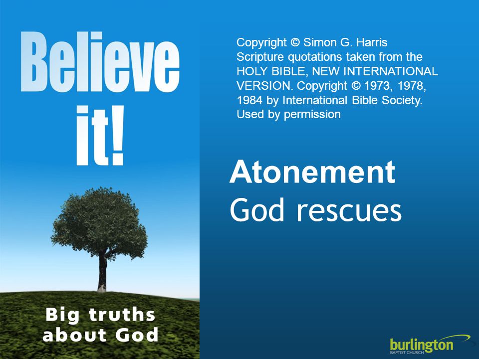 Atonement God rescues Copyright © Simon G.