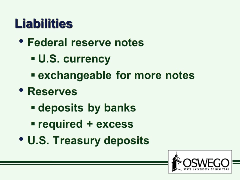 LiabilitiesLiabilities Federal reserve notes  U.S.