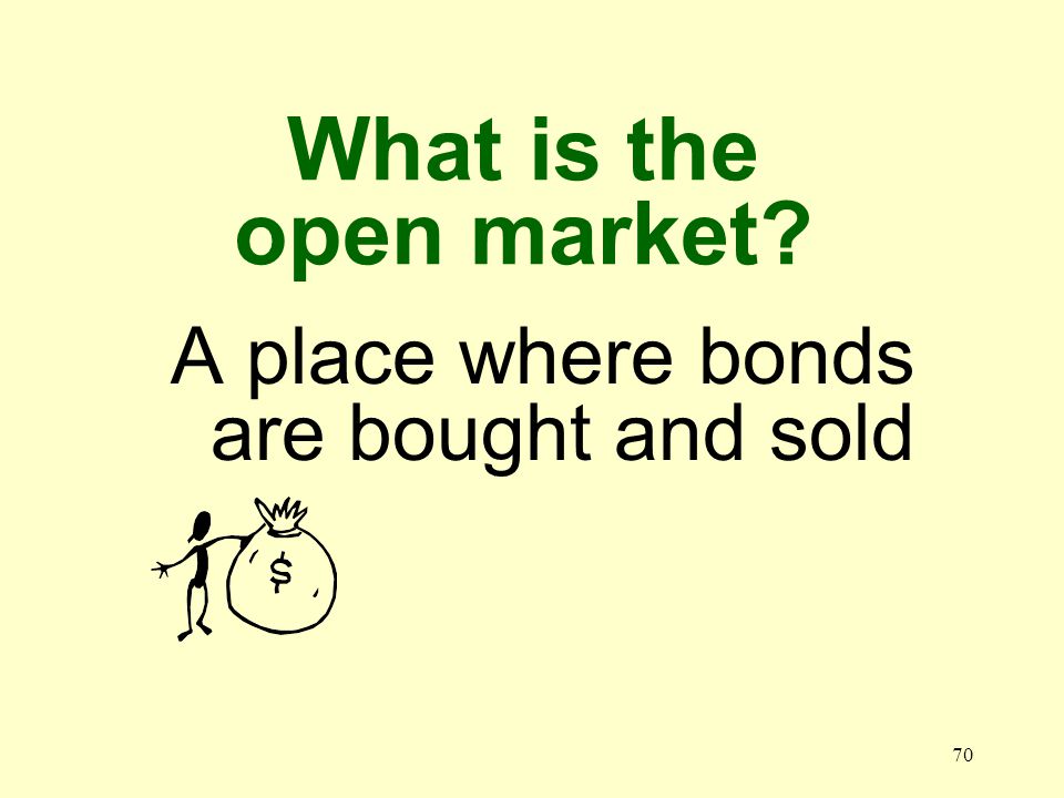 69 What is a government security A short term bond that the federal government sells