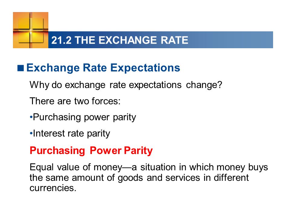 21.2 THE EXCHANGE RATE  Exchange Rate Expectations Why do exchange rate expectations change.