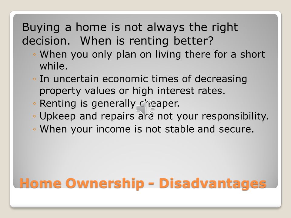 Home Ownership – Why Buy.