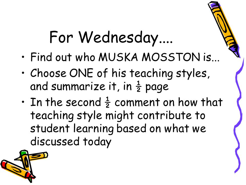 For Wednesday.... Find out who MUSKA MOSSTON is...