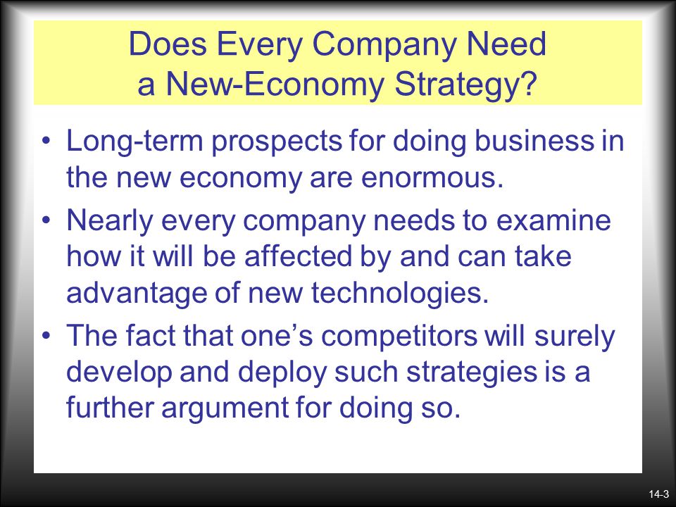 14-3 Does Every Company Need a New-Economy Strategy.