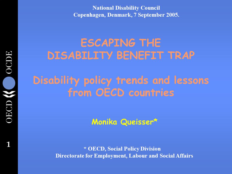 Escaping Disability Trap >> 1 Escaping The Disability Benefit Trap Disability Policy Trends And Escaping Disability Trap >> 1 Escaping The Disability Benefit Trap Disability Policy Trends And