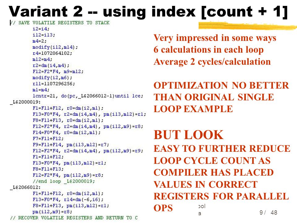 6/1/2015 SQUISHDSP -- ADSP2106X parallelization tool Copyright M.