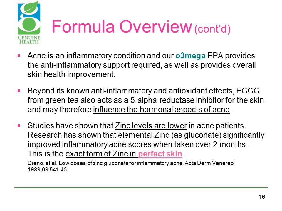16 Formula Overview Contd Ef 82 A7 Acne Is An Inflammatory Condition And Our 16 Formula Overview Contd Ef 82 A7 Acne Is An Inflammatory Condition And Our