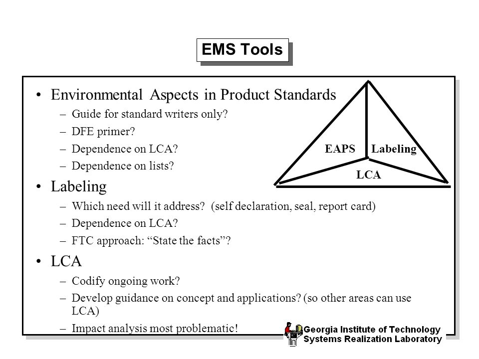 Environmental Aspects in Product Standards –Guide for standard writers only.
