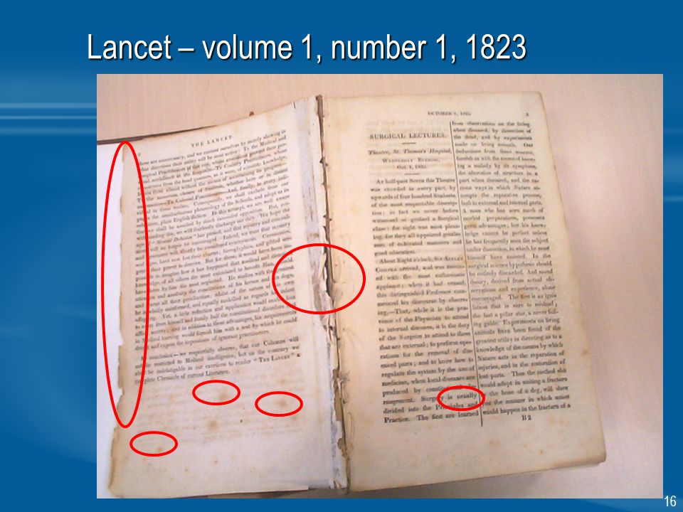16 Lancet – volume 1, number 1, 1823