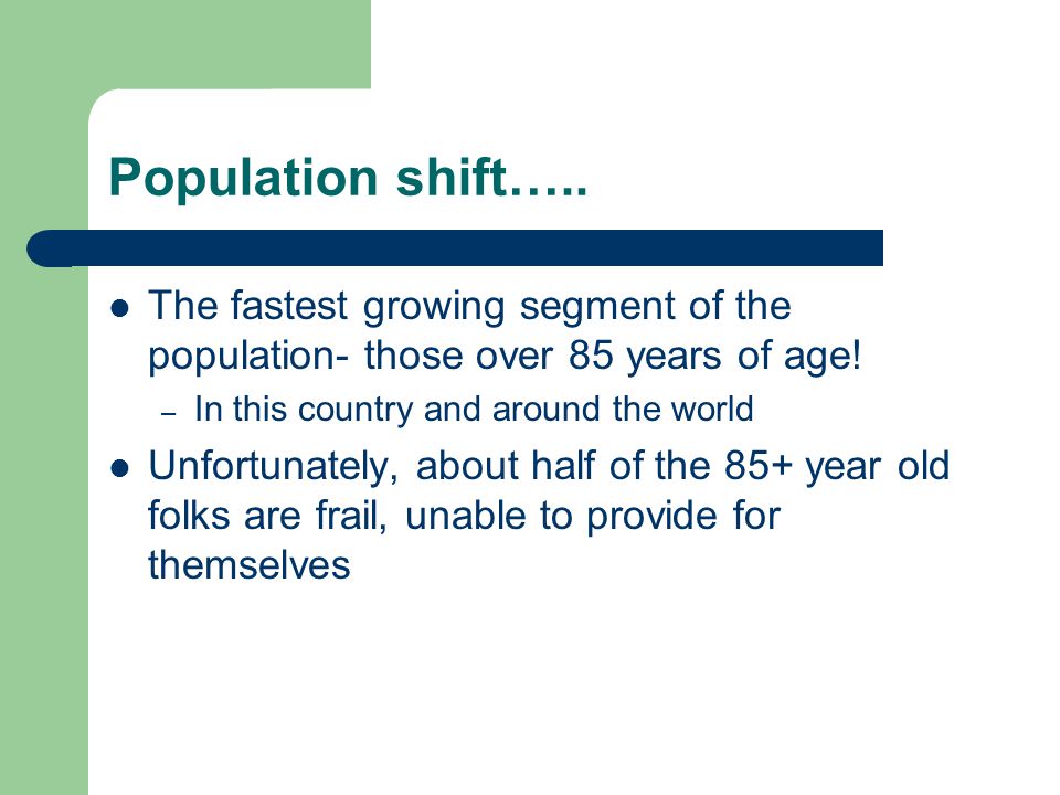 What Is The Fastest Growing Segment Of The Population