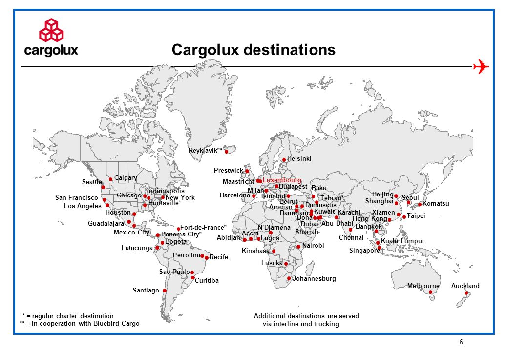 1 Managing the Cargolux Network February 6, 2007 Propeller Club, Basel. -  ppt download