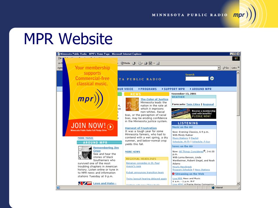 MPR Website