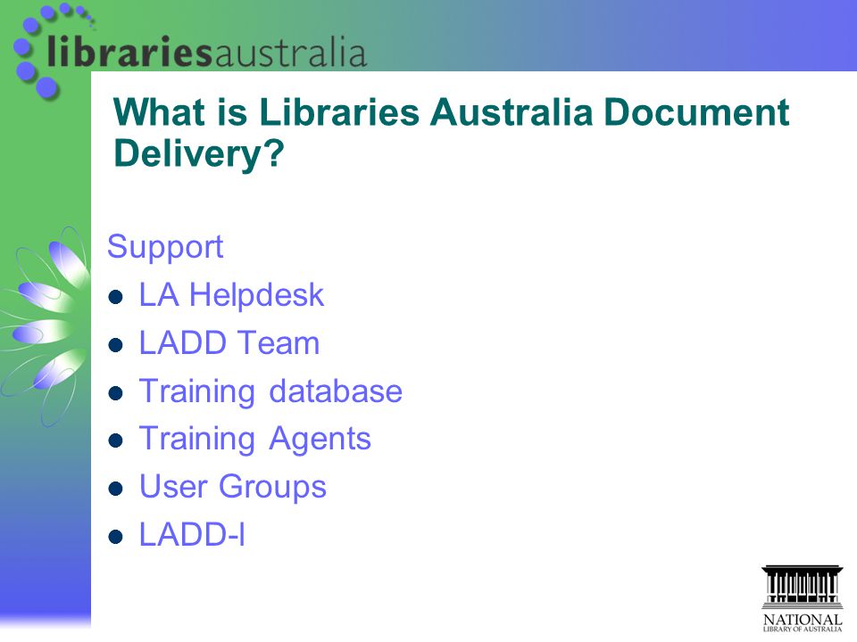 What is Libraries Australia Document Delivery.