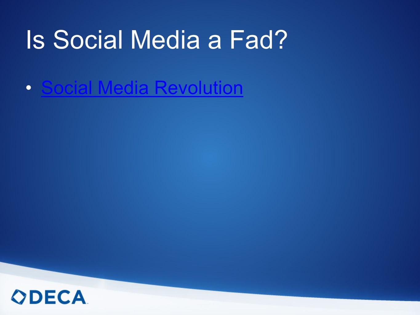 Is Social Media a Fad Social Media Revolution
