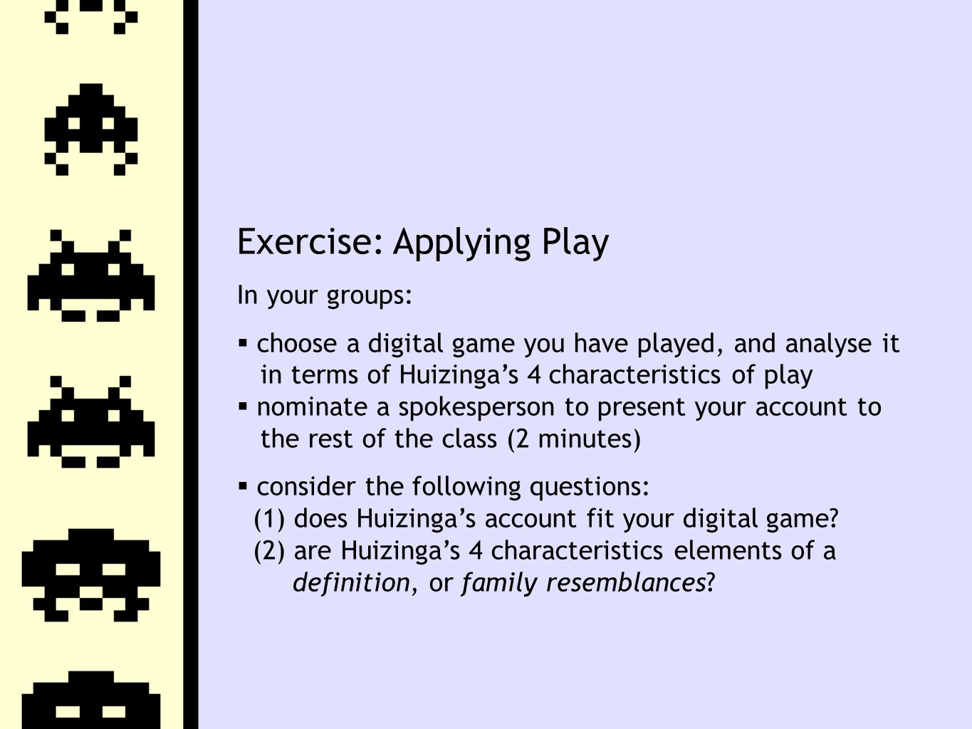 04 Homo ludens. Games and Play  today: games and play  the ...