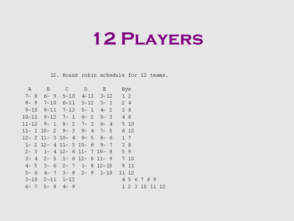 11 Players