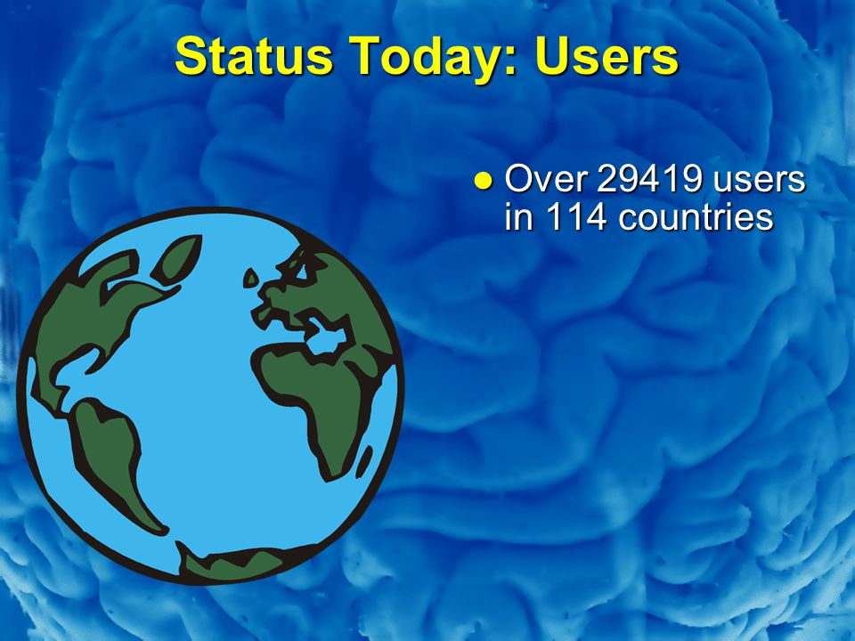 Slide 36 Status Today: Users Over users in 114 countries Over users in 114 countries