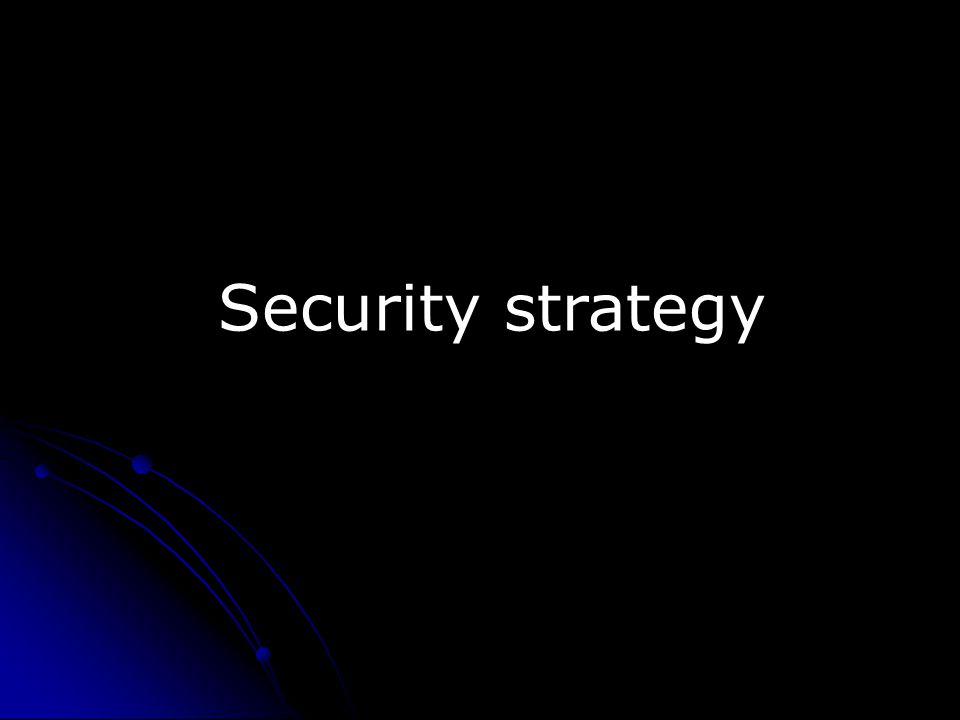 Security strategy
