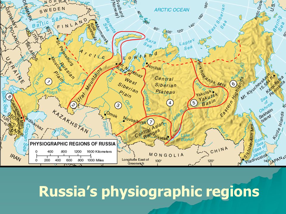 Контурная карта среднесибирское плоскогорье