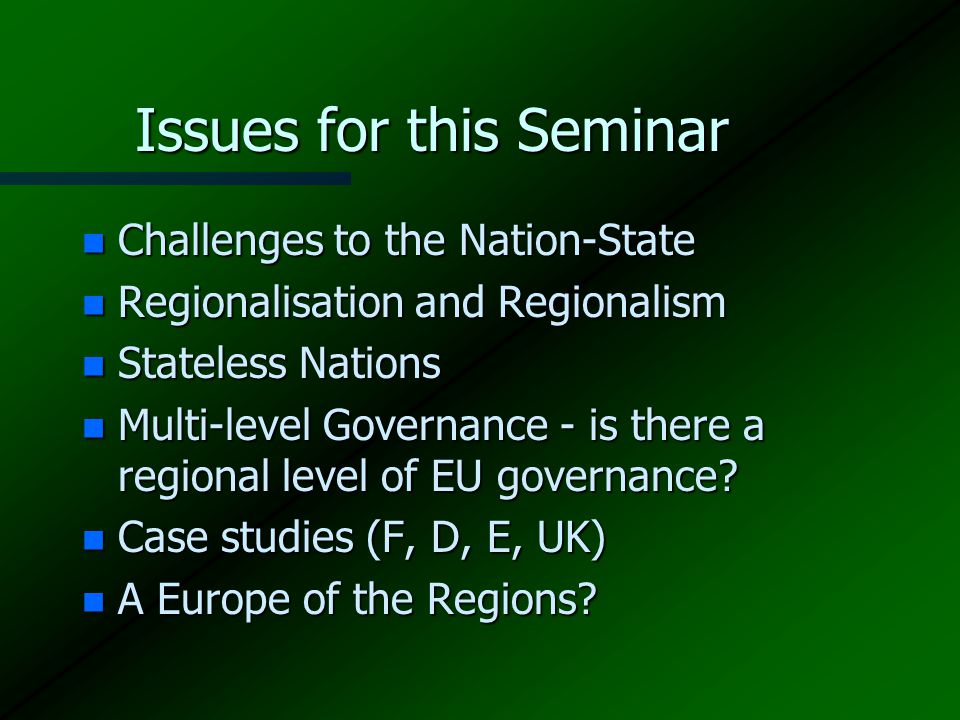 State Territoriality and European Integration (Europe and the Nation State)