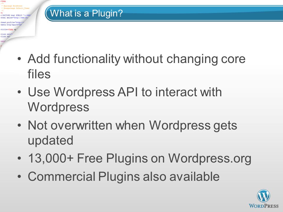 What is a Plugin.